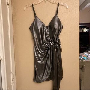 Silver Metallic Dress